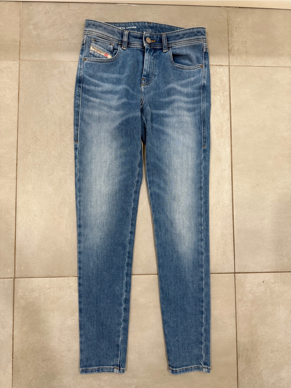 Diesel Industry Division Super Skinny Jeans Light Wash Denim W27